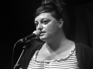 Amy Bielizna of Selfish Lovers at the Zanzibar, Liverpool. June 2014. Photograph by Ian D. Hall. 