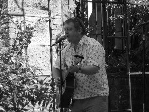 Billy Kelly at St. Luke's Church, Liverpool. August 2014.  