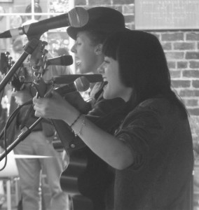 ME And Deboe at The Bluecoat in Liverpool. August 2014. Photograph by Ian D. Hall. 