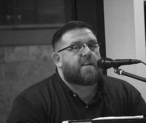 Nick Frost at Waterstones in Liverpool. October 2015. Photgraph by Ian D. Hall. 