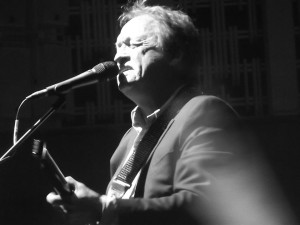 Level 42's Mark King at the Philharmonic Hall, Liverpool. October 2016. Photograph by Ian D. Hall. 